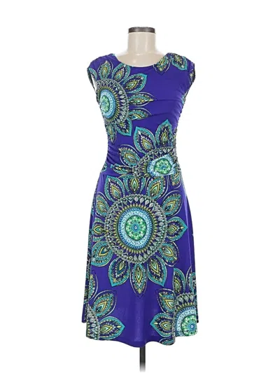 Pre-owned En Focus Studio Casual Dress In Blue