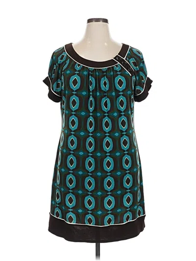 Pre-owned En Focus Studio Casual Dress In Blue