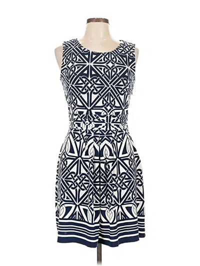 Pre-owned En Focus Studio Casual Dress In Blue