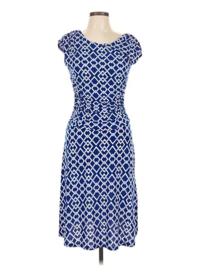 Pre-owned En Focus Studio Casual Dress In Blue