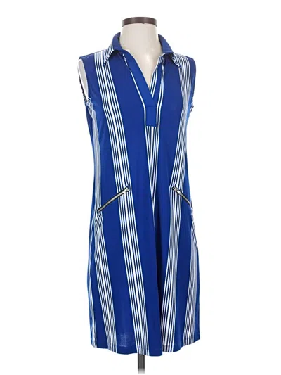 Pre-owned En Focus Studio Casual Dress In Blue