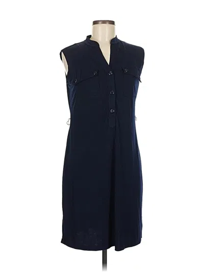 Pre-owned En Focus Studio Casual Dress In Blue