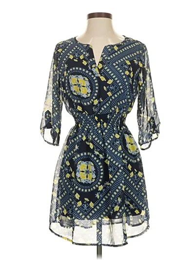 Pre-owned En Focus Studio Casual Dress In Blue