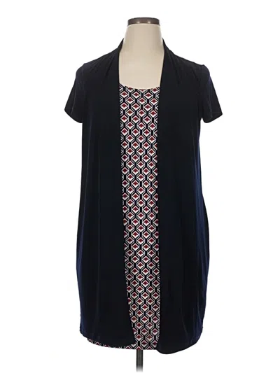 Pre-owned En Focus Studio Casual Dress In Blue