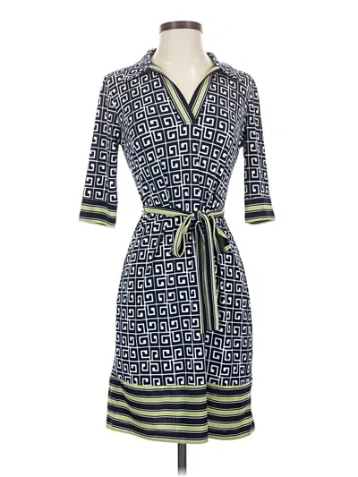Pre-owned En Focus Studio Casual Dress In Blue