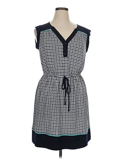 Pre-owned En Focus Studio Casual Dress In Blue