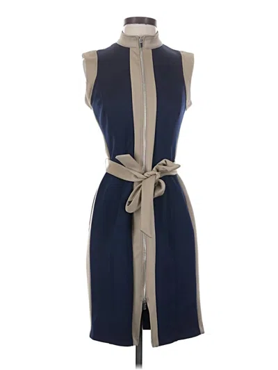 Pre-owned En Focus Studio Casual Dress In Blue