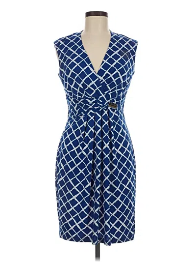 Pre-owned En Focus Studio Casual Dress In Blue