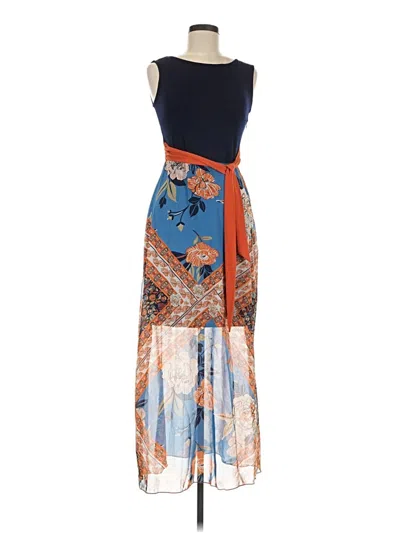 Pre-owned En Focus Studio Casual Dress In Blue