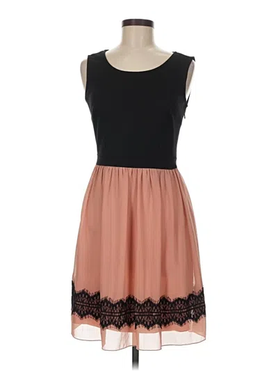 Pre-owned En Focus Studio Casual Dress In Brown