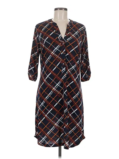 Pre-owned En Focus Studio Casual Dress In Brown