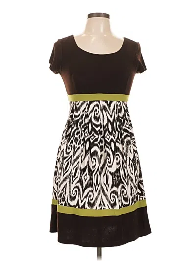 Pre-owned En Focus Studio Casual Dress In Brown