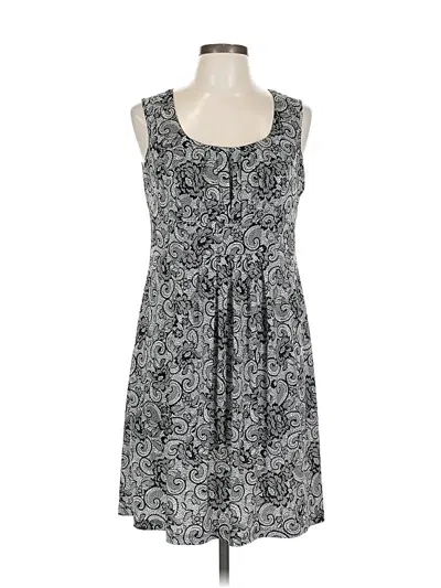 Pre-owned En Focus Studio Casual Dress In Gray