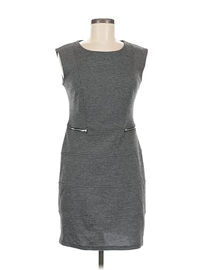 Pre-owned En Focus Studio Casual Dress In Gray