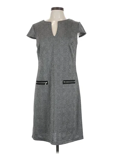 Pre-owned En Focus Studio Casual Dress In Gray