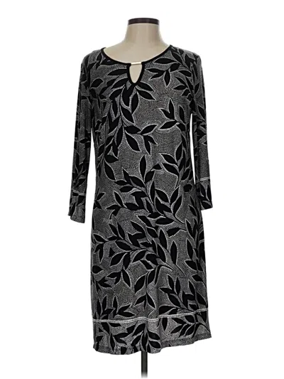 Pre-owned En Focus Studio Casual Dress In Gray