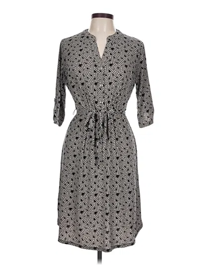 Pre-owned En Focus Studio Casual Dress In Gray