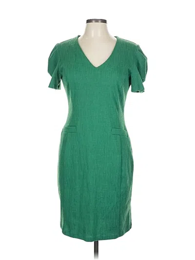 Pre-owned En Focus Studio Casual Dress In Green