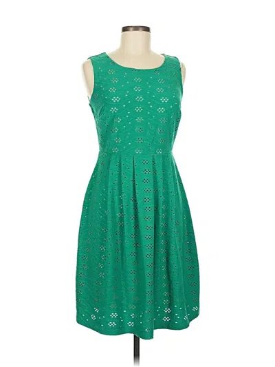 Pre-owned En Focus Studio Casual Dress In Green