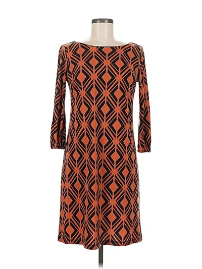 Pre-owned En Focus Studio Casual Dress In Orange