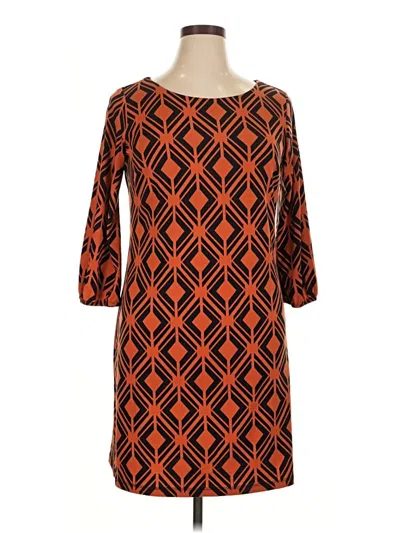Pre-owned En Focus Studio Casual Dress In Orange