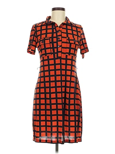 Pre-owned En Focus Studio Casual Dress In Orange