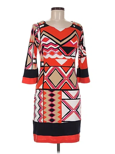 Pre-owned En Focus Studio Casual Dress In Orange