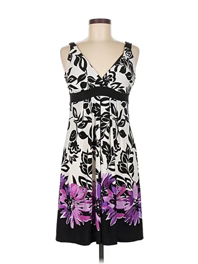 Pre-owned En Focus Studio Casual Dress In Purple