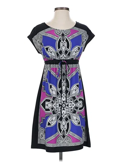 Pre-owned En Focus Studio Casual Dress In Purple