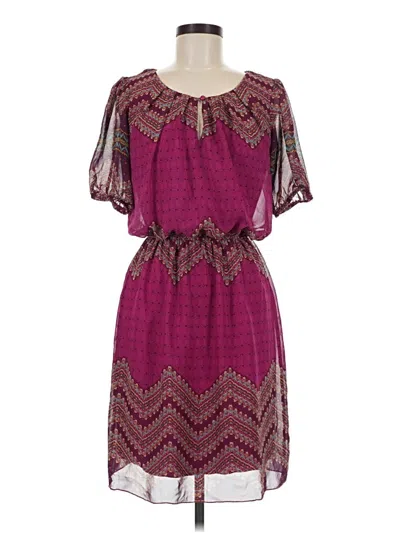 Pre-owned En Focus Studio Casual Dress In Purple