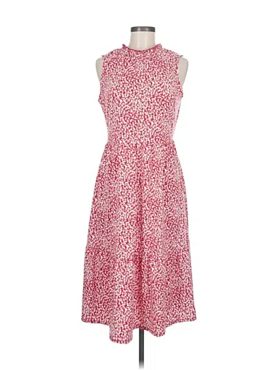 Pre-owned En Focus Studio Casual Dress In Red