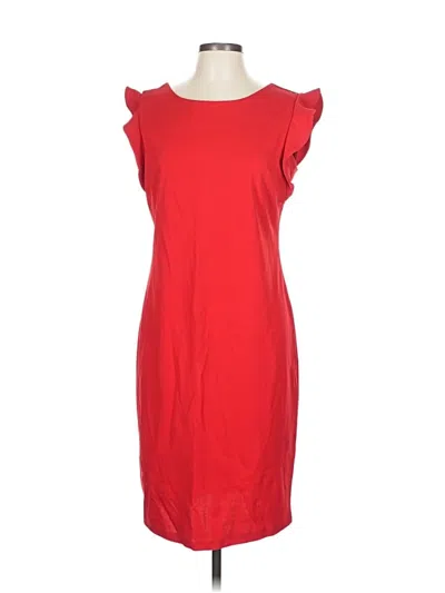 Pre-owned En Focus Studio Casual Dress In Red