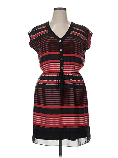 Pre-owned En Focus Studio Casual Dress In Red