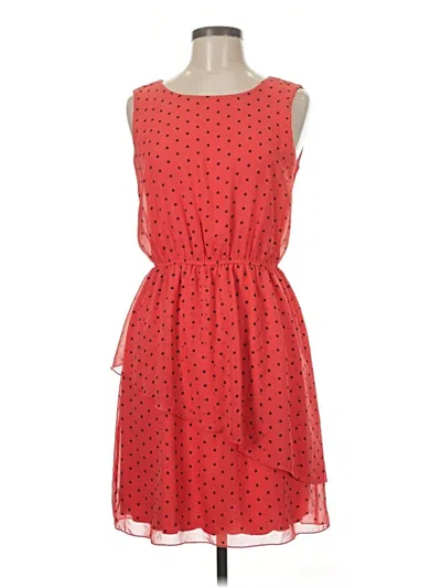 Pre-owned En Focus Studio Casual Dress In Red
