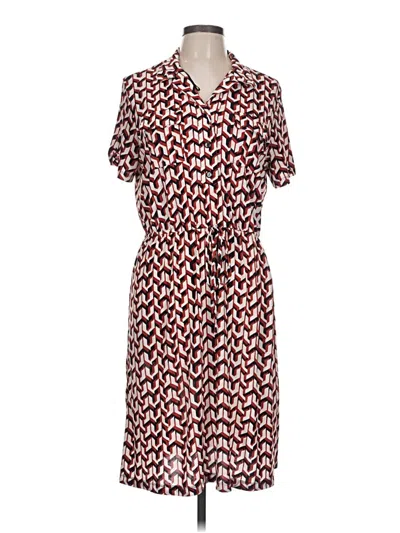 Pre-owned En Focus Studio Casual Dress In Red