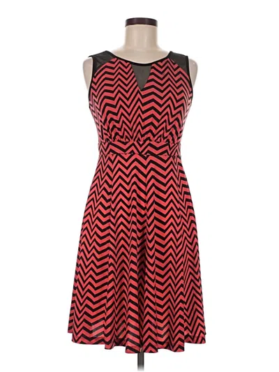 Pre-owned En Focus Studio Casual Dress In Red