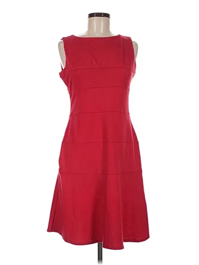 Pre-owned En Focus Studio Casual Dress In Red