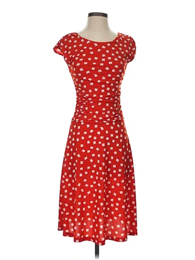 Pre-owned En Focus Studio Casual Dress In Red