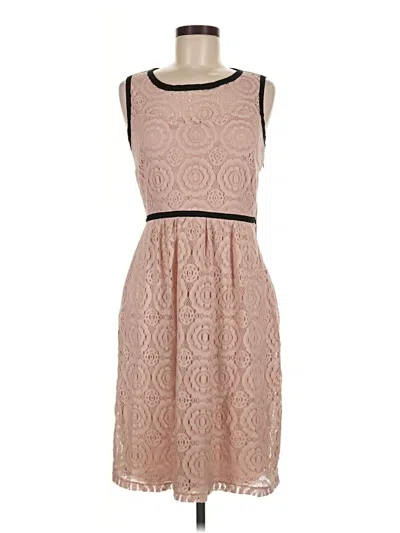 Pre-owned En Focus Studio Casual Dress In Tan