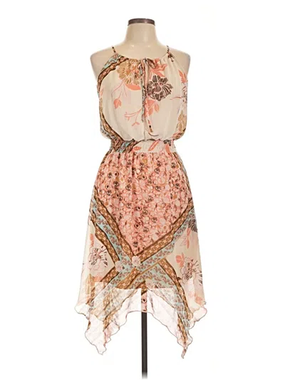 Pre-owned En Focus Studio Casual Dress In Tan