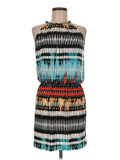 Pre-owned En Focus Studio Casual Dress In Teal