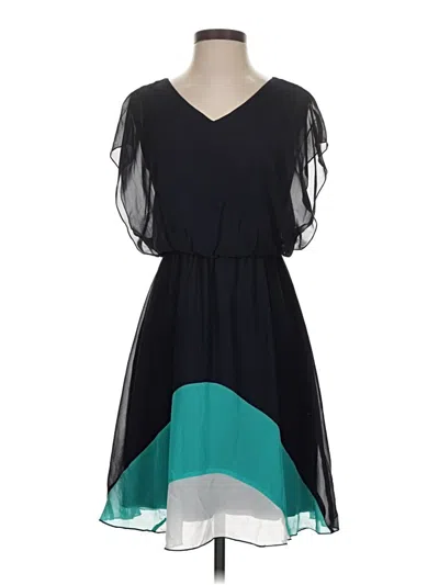 Pre-owned En Focus Studio Casual Dress In Teal