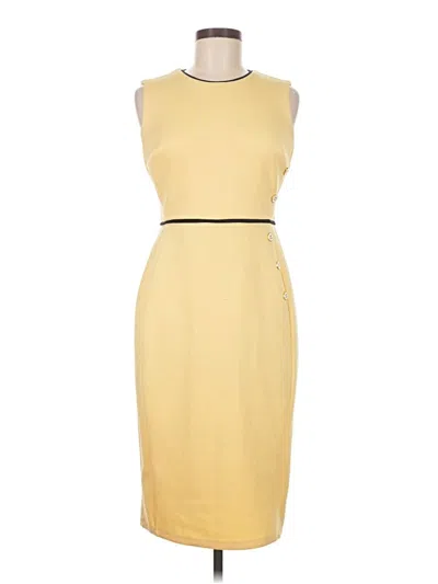 Pre-owned En Focus Studio Casual Dress In Yellow