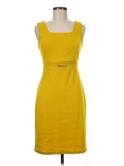 Pre-owned En Focus Studio Casual Dress In Yellow