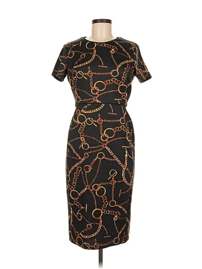 Pre-owned En Focus Studio Cocktail Dress In Black