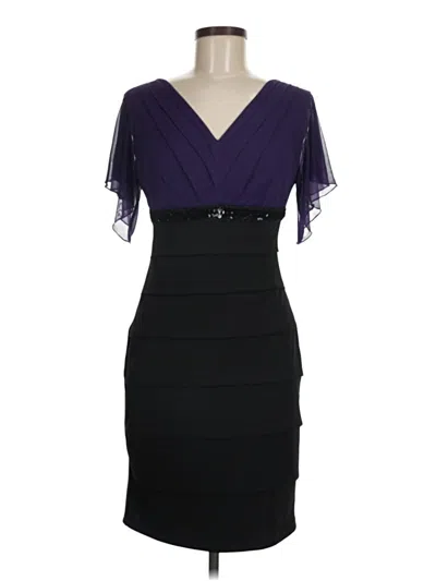 Pre-owned En Focus Studio Cocktail Dress In Black