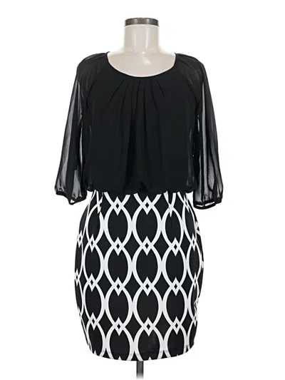 Pre-owned En Focus Studio Cocktail Dress In Black
