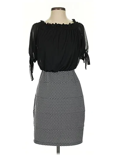 Pre-owned En Focus Studio Cocktail Dress In Black