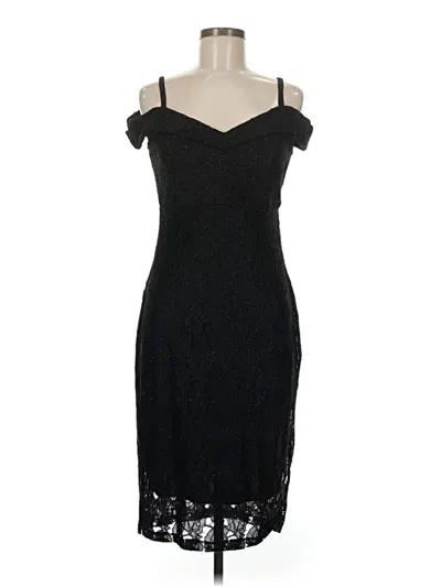 Pre-owned En Focus Studio Cocktail Dress In Black