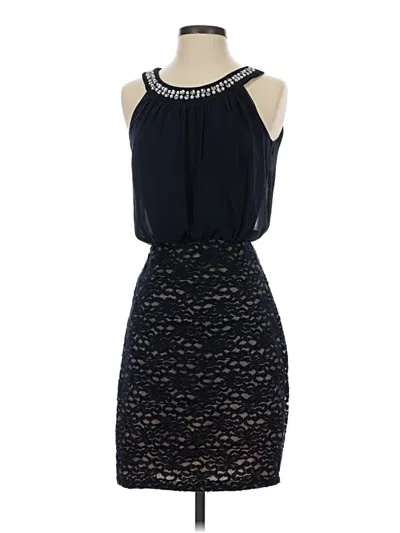 Pre-owned En Focus Studio Cocktail Dress In Black